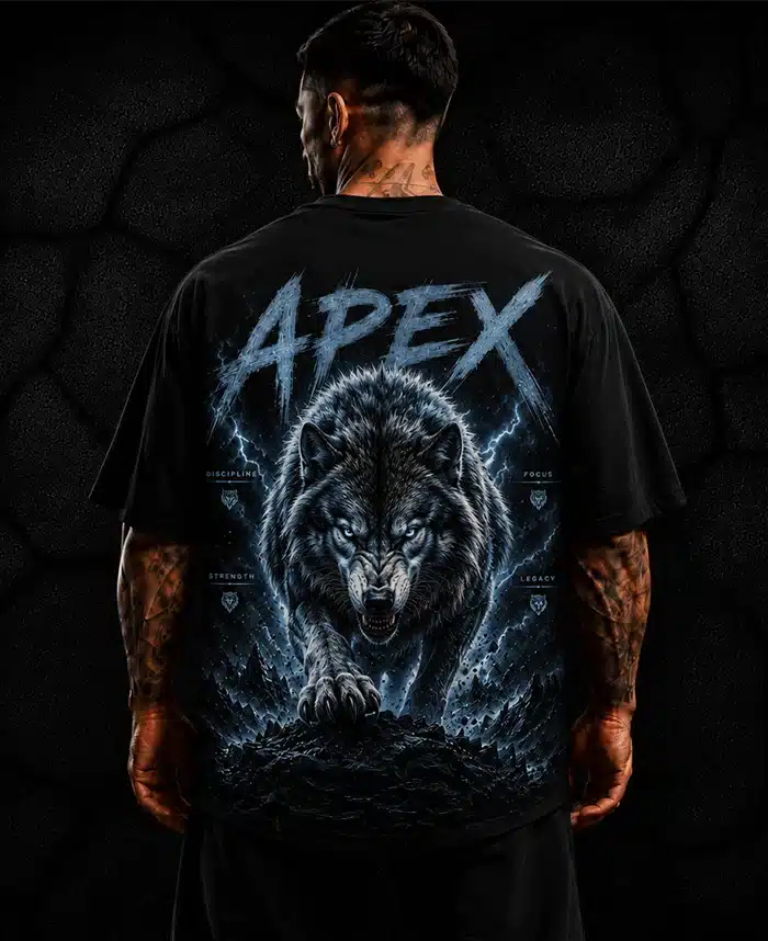 ALPHA WOLF Camiseta Oversize