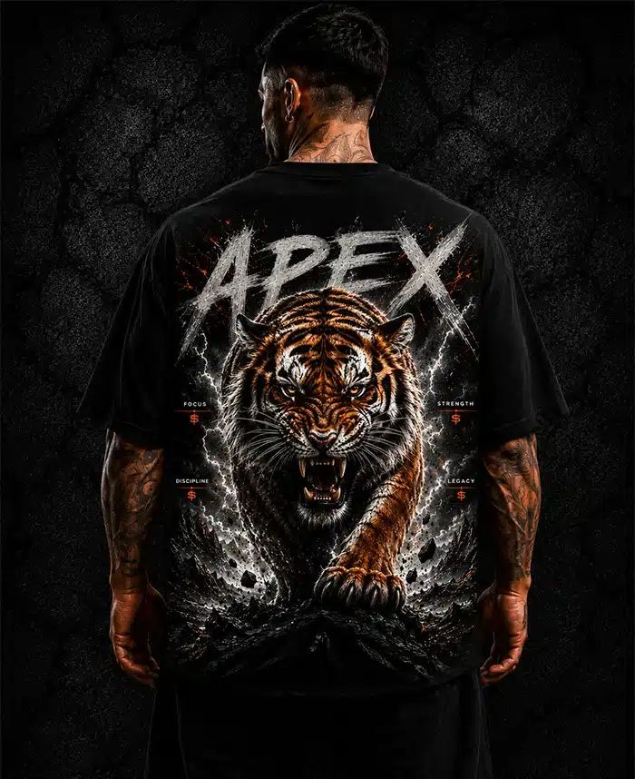 APEX TIGER Camiseta Oversize