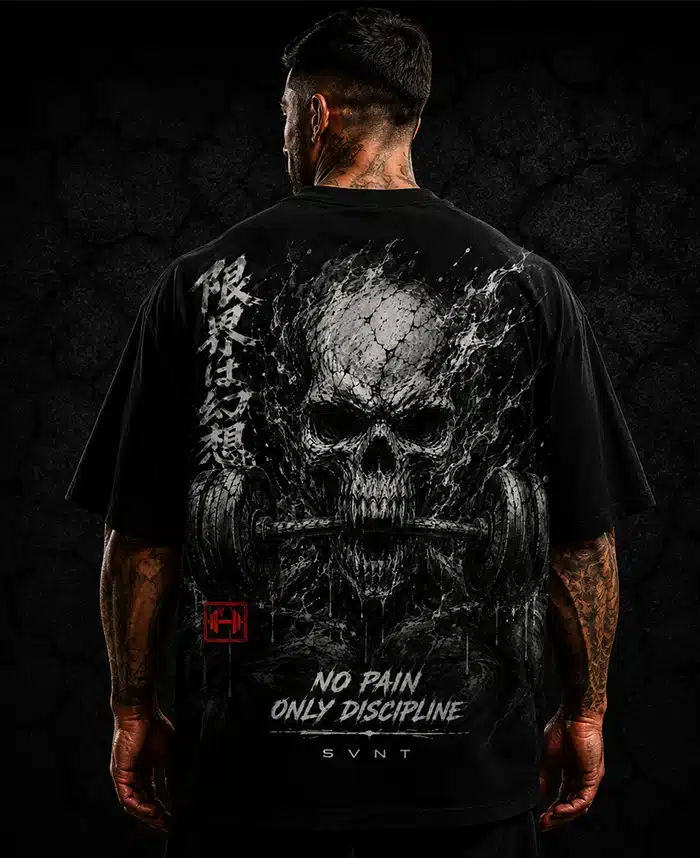 discipline camiseta oversize