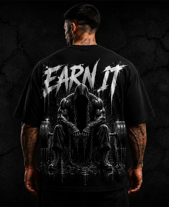 earn it camiseta oversize